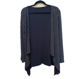 Soft Surroundings Two Piece Reversible Black And Polka Dot Set, Women’s Small